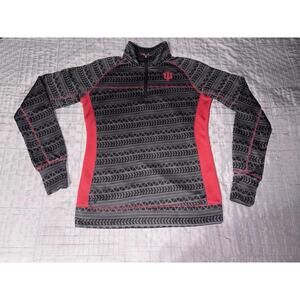 Women’s Sweater Indiana University IU 1/4 Zip Colosseum Hoosiers Hoodie Medium